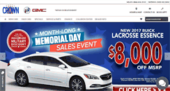 Desktop Screenshot of crownbuickgmc.com